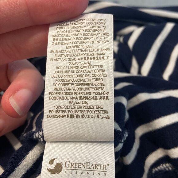 Boden Blue & White Striped Sienna Jersey Maxi Dress Size 4R - Picture 8 of 9